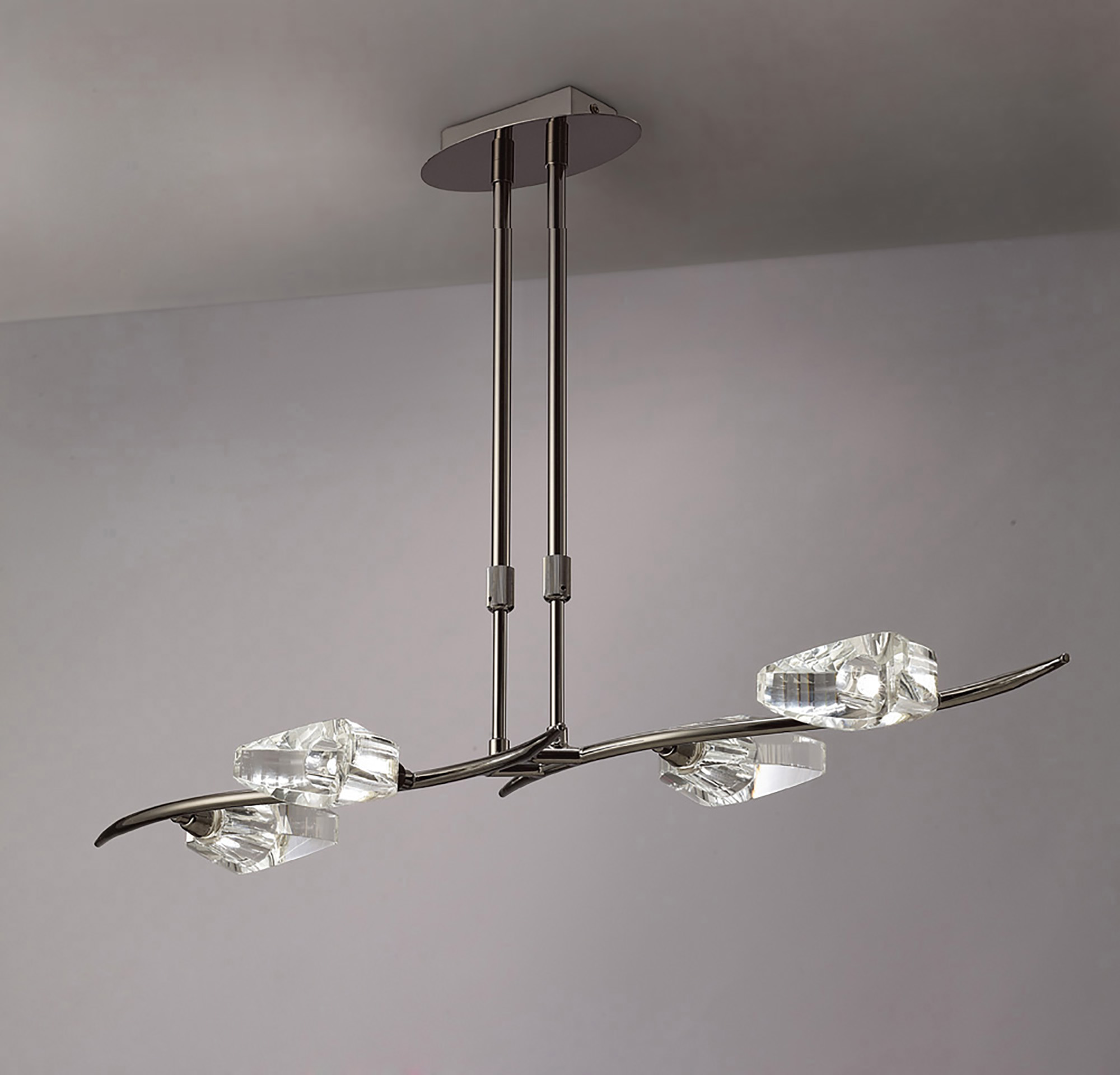Eclipse Black Chrome Ceiling Lights Mantra Linear Fittings